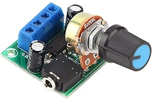 LM386 Super MINI Amplifier Board, 3V-12V Power Amplifie Basso Rumore Basso Consumo Energetico per altoparlanti Sistema fai da