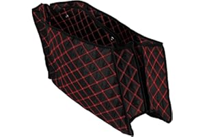 HCmotorku Motorcycle Saddlebag Liners 4" Extended Saddlebags Inserts Fits for Harley Touring Road King Road Glide Street Glide Electra Glide 2014-2023 Red Thread