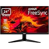 Acer Nitro KG241YA - Monitor Gaming de 24" Full HD 75 Hz (1920x1080, 16:9, 250 Nits, Tiempo de Respuesta 1 ms VRB, AMD FreeSy