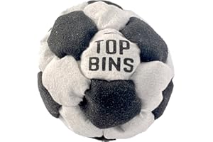 GENERIC Pro Series Top Bins 32 Panel Plastic Filled Footbag Hacky Sack - Best Pop For Learning - Football Gift - 3 Colours - Ultra Suede Light Fabric - For Kids, Teens or Adults