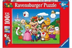 Ravensburger barnpussel - 12992 Super Mario Fun - pussel för barn från 6 år och uppåt, med 100 bitar i XXL-format