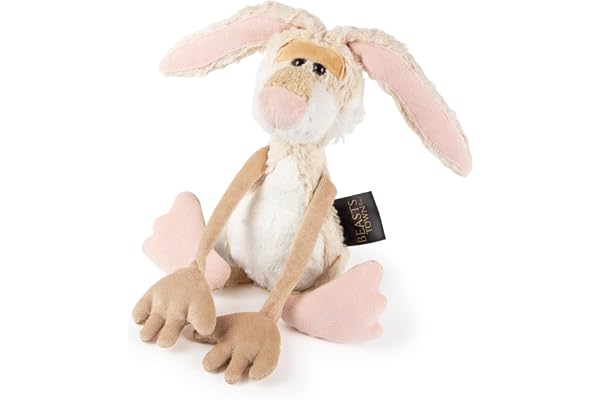 sigikid, Lapin - Lazy Bunny, Beaststown - Peluche pour les Adultes & les Enfants, Beige, 39181