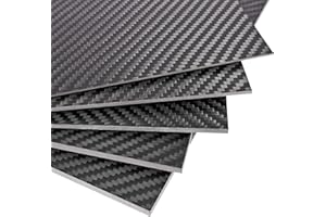 FANCYWING 300X400X2.5MM 100% 3K Carbon Fibre Laminate Plate Twill Weave Panel Sheet 2.5MM Thickness(Matte Finish)