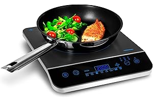 ‎MEDION MEDION Induktionskochplatte / 2000 Watt/Temperaturbereich 60-240°C / 8 Automatikprogramme / 10 Leistungsstufen/LED Display/MD 17595 / schwarz