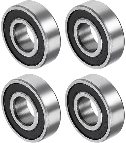 QUARKZMAN 2pz 6811-2RS Profondo Gola Sfera Cuscinetti 55mm Foro 72mm Esterno Diametro 9mm Spesso Cromo Acciaio Doppio Sigillato Cuscinetto per Motori Pompe Trasportatori