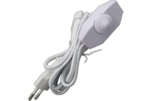 PB-VERSAND Regulador de intensidad luminosa rotativa, regulable continuamente, para bombillas LED regulables de 1 a 60 W, atenuador de cable silencioso, color blanco