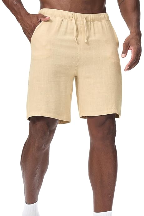 Pantalones Cortos Hombre Vestir Shorts De Lino Para Hombre