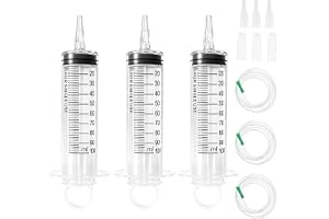 3 stycken sprutor 100 ml spruta med slang doseringsspruta med adapter