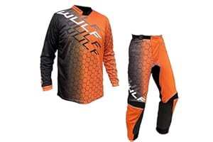 WULF FIRESTORM KIDS SUIT Motorbike WULF MX Kids Race Suit New 2024 Motocross Quad Off Road Trials Enduro Kart ATV MTB Dirt Bike Pit Sport Junior Pant Shirt Kit