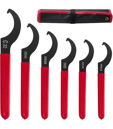 120mm 6pc Set Adjustable Hook And Pin Wrench Spanners C Spanner 35mm Adjustable - Foto 2