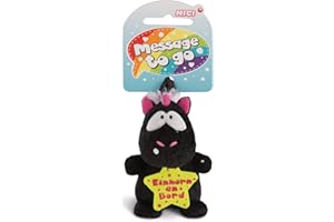 NICI Anhänger 42735 Anhänger Einhorn an Bord, Pendentif Licorne en Carbone Flash sur Bord, 8 cm, Noir