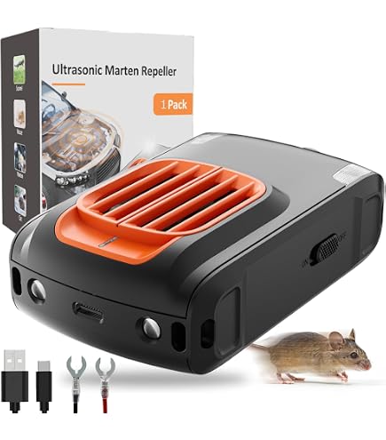 Répulsif Ultrasonique Pour Animaux - Mouffettes, Rats, Ratons Laveurs, Fonctionne Sur Piles/USB/12V