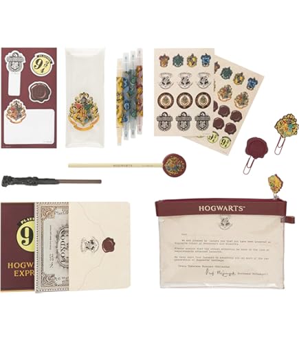 Set Cancelleria Harry Potter Hogwarts - Matita, Penna, Righello, Gomma E Accessori Per Scuola - Foto 10