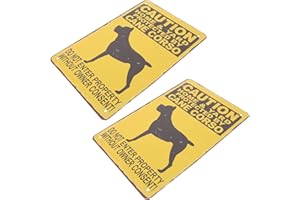 Angoily Home & Yard Protectted Cane Corso, non entrare in proprietà senza il consenso del proprietario, cartelli di avvertimento per cani, in metallo retrò per giardino, interni ed esterni