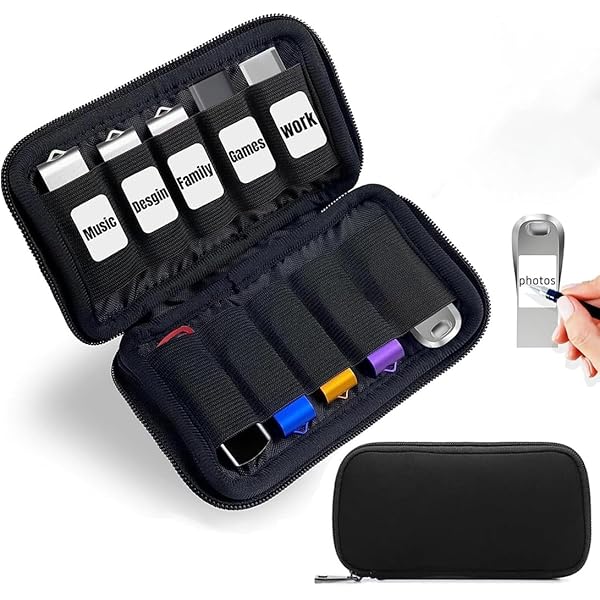 Étui Pour Clé USB Lot De 4 étuis Portables Pour Clé USB étui