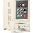 Jadeshay Frequency Converter, 1.5KW VFD Variable Frequency Drive with Over Heat Overload Protection for Motor Speed Controller Inverter and PWM V/F Control,Single Phase Input 3-Phase Output