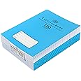 FIS® Exercise Book, Size 165x210mm, 50 Sheets, 100 Pages, Single Line with Left Margin, Packet of 12 Pieces, Neon Blue Cover with Mathematical Info-FSEBSLM100N