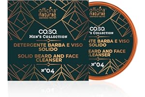 Officina Naturae | Detergente Barba e Viso Solido Co.So. MenS Collection N°04, Elimina Odori e Evita Prurito e Forfora, Pack in Alluminio, 40g
