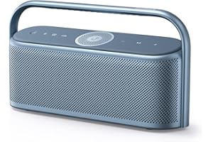 Głośnik soundcore Anker Motion x600 BT, przenośny głośnik bezprzewodowy z przestrzennym dźwiękiem Hi-Fi, dźwięk o mocy 50 W, wodoszczelność IPX7, Pro EQ, 12h odtwarzania, wbudowany uchwyt (Niebieski)