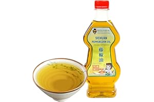 BAILINHOU Authentique huile de baies de poivre vert du Sichuan (Tengjiaoyou) 400ml huile de poivre de Sichuan vert, huile parfumée aux baies de poivre, importée directement de Chine.