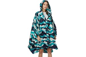 Wetry - Poncho de Pluie pour Femme Cape Pluie Réutilisable Coupe-Vent Étanche pour Vélos, Camping, Excursions, Urgence