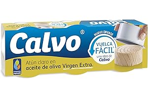 Calvo Atún Claro en Aceite de Oliva Virgen Extra Pack3 x 65g