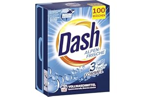 Dash® Alpen Fresh Polvo I Detergente para ropa blanca I 100 lavados I Ropa fresca y brillante | 6,5 kg