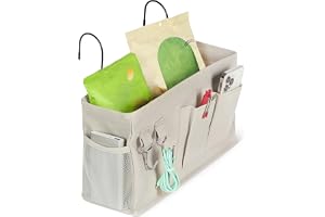 Amazon Basics hängande sängväska, storlek M, linne, 12cm x 37cm x 20cm