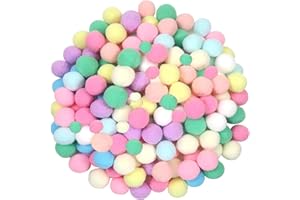 Barlone Pompons zum Basteln,260 Stück 1-3cm Bunt Mini Pompons zum Basteln, Filzkugeln Bunt, Bommel zum Basteln für Lustige DIY Kreative Handwerk, Feine Haar-Accessoires, Partydekoration(4 Größen)