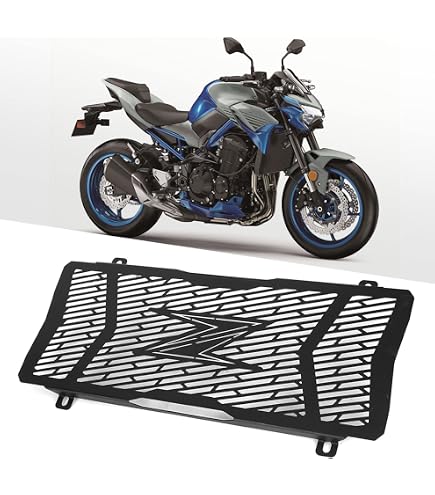 Motorrad Kühlergrill Schutz Für V.ersys 650 / KLE650 (2015-2023) – Schwarz | Aluminium, CNC-gefräst | Schutz Vor Steinen