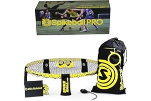 Spikeball Pro Kit (Tournament Edition) inklusive verbessertem, strkerem Spielnetz, neue Blle fr mehr Spin, tragbare Ballpumpenanzeige, Rucksack Bekannt aus dem Shark Tank TV