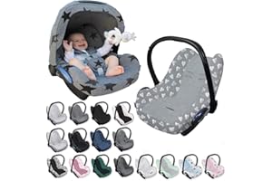 THE ORIGINAL DOOKY BY XPLORYS Original DOOKY BabyFit ** Fodera protettiva/UNIVERSALE ** 3 e 5 punti di fissaggio ** Copri Seggiolino Auto Gruppo 0/0+ e Ovetto Universal (Origami Pink)