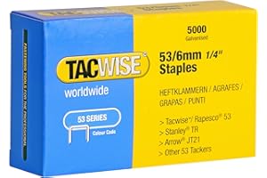 Tacwise 0331 Typ 53/6 mm Verzinkte Heftklammern, 5000 Stück