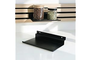 Steinmine - Designmanufaktur Zubehör-Set, Ablagen und Wandbehälter für Wandorganizer & Akustikpaneelen für DIY Wandregal für Büro, Küche & Mehr (Metallablage (klein) Quermontage für Wandorganizer)