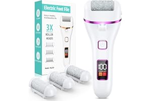 PALATALA Pedicure Elettrico Professionale Piedi, Calli Lima Elettrica per Piedi con 3 Rulli di Ricambio, Ricaricabile Lima per Calli Talloni Screpolati con 2 Velocità Elettrica Pedicure per Pelle Morta
