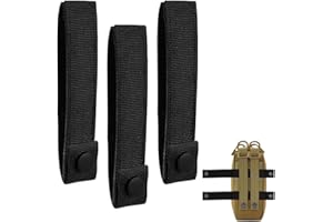 AFCJLTO 3 Piezas Correas Molle, Correas De Correas Molle, Correas De Correas Molle Tácticas De Nylon, Correas Tácticas Prácticas, Correa A Presión De Fijación