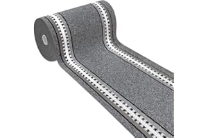 emmevi Tappeto Cucina Antiscivolo Passatoia Bordata Ingresso Scala Lavabile Mod.ALEXA Dis.A 57X230 GRIGIO