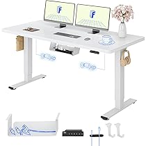 FLEXISPOT EF1 Electric Height Adjustable Desk 140 x 80 cm – Quick