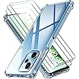 iVoler Cover per Xiaomi Poco X5 5G / Redmi Note 12 5G (Non per Redmi Note 12 4G) con 3 Pezzi Pellicola Vetro Temperato, Trasp
