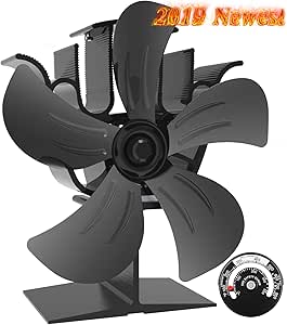 Großer Ofenventilator mit 5 Flügeln für Viel Platz auf Dem Holz