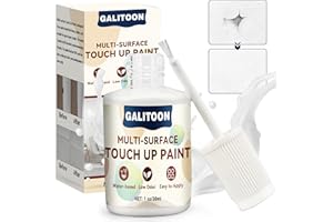 GALITOON Pintura De Retoque Para Pared, Pintura De Retoque, Pintura Para Grietas En Pared, Repara Puertas, Armarios, Pintura Blanca Para Pared, Pintura Para Reparaciones, 30ML (Blanco)