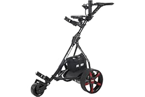 PRO RIDER Prorider Electric Golf Trolley With 9 Speed Settings, Auto Distance Function, Powerful 200W Motor, Extra Grip Wheels, Easy To Assemble Complete with £130 Worth Of Accessories 18 AND 36 Hole Models