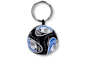 Atalanta B.C. Portachiavi A Forma di Pallone Prodotto Ufficiale (Nero)
