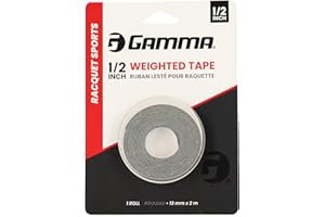 GAMMA Weighted Tape – Adjustable Paddle & Racquet Weight for Enhanced Control, Power & Speed – Customizable Tape for Pickleball, Tennis, Padel