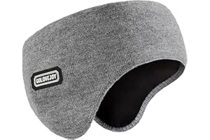 Malaxlx Herren Winter Ohrenwärmer Stirnband Warmes Strick Fleece Gefüttert Stretchy Ohrenschützer Ohr Abdeckung für Outdoor Sport Laufen Skifahren Radfahren