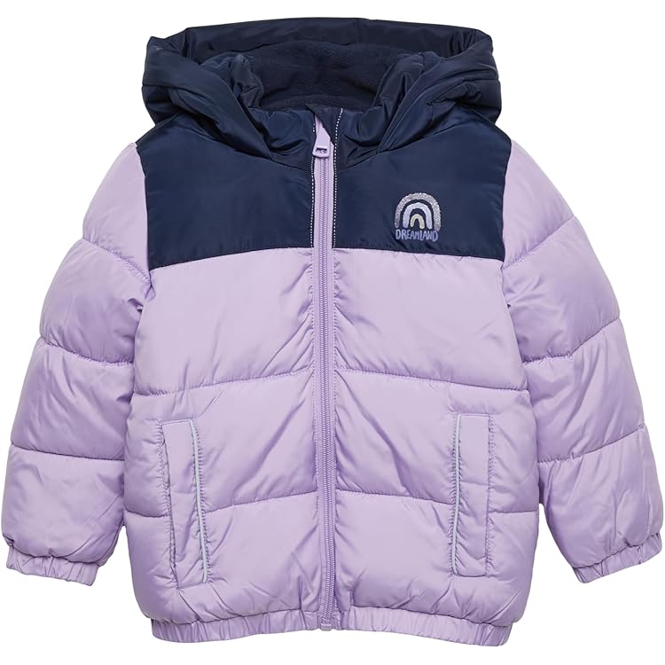S.Oliver Junior Mädchen Steppjacke Mit Kapuze - Kindermode Größe 104cm