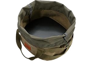 Fowybe Dutch Oven Tote - Large Capacity Dutch Oven Carry Bag, Outdoor Camping Barbecue Storage Bag, Collapsible Canvas Carry Bag for Dutch Oven