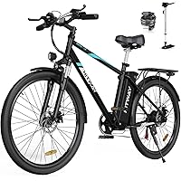 HITWAY Bicicletta Elettrica 26", Bici Elettrica Mountain Bike,E-Bike City per Uomo/Donna,Motore 250W 36V 14Ah batteria al lit