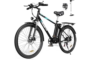 HITWAY Bicicletta Elettrica 26", Bici Elettrica Mountain Bike,E-Bike City per Uomo/Donna,Motore 250W 36V 14Ah batteria al litio estraibile,Shimano 7 marce, fino a 45-100 km