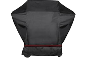 Abdeckhaube Grillabdeckung für Gasgrills San Diego Next 2+3 Brenner, eCrave 2, für Weber Spirit E210, Grill Abdeckung Wetterfest, Schwarz Wetterschutzhülle mit Zugband, 600D